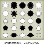 set of vector stickers | Shutterstock .eps vector #232428937
