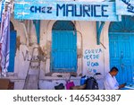 Small photo of Djerba island. Tunisia. 06.20.2019. The market. The Medina. At Maurice's