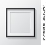 realistic square black blank... | Shutterstock .eps vector #351602984