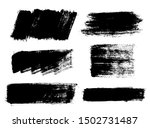 brush strokes. vector... | Shutterstock .eps vector #1502731487