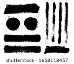 brush strokes. vector... | Shutterstock .eps vector #1658118457