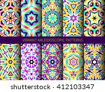 Set Of Colorful Kaleidoscope...
