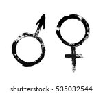 male and female symbols.... | Shutterstock .eps vector #535032544