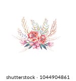 spring and summer bouquet with... | Shutterstock . vector #1044904861