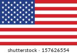 vector image of american flag | Shutterstock .eps vector #157626554