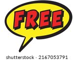 free text comic bubble icon | Shutterstock .eps vector #2167053791