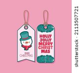 set of holly jolly merry... | Shutterstock .eps vector #2113507721