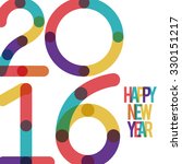 happy new year 2016 design ... | Shutterstock .eps vector #330151217
