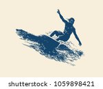 Surfing  Logo Design. Surfer...