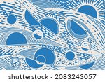 Hand Drawn Abstract Background. ...