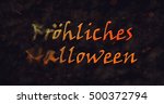 frohliches halloween text in... | Shutterstock . vector #500372794