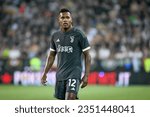 Small photo of Udine, Italy, August 20, 2023, Juventus's Alex Sandro portrait during Italian soccer Serie A match Udinese Calcio vs Juventus FC