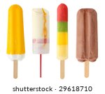 four colorful popsicle isolated ... | Shutterstock . vector #29618710