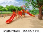a children's playground  a... | Shutterstock . vector #1565275141