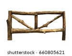 wooden fence  with clipping... | Shutterstock . vector #660805621