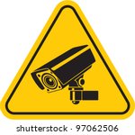 Video Surveillance Sign. Cctv...