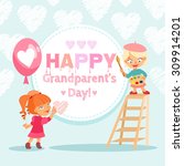 happy grandparent's day design... | Shutterstock .eps vector #309914201