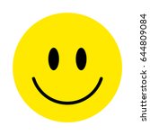 smiley. vector happy face | Shutterstock .eps vector #644809084