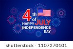 vector 4th july happy... | Shutterstock .eps vector #1107270101