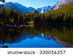 Brilliant reflections on Bear Lake, Rocky Mountain National Park , Colorado