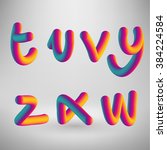 vector colored alphabet | Shutterstock .eps vector #384224584