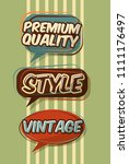 retro vintage badges | Shutterstock .eps vector #1111176497