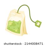 matcha tea bag product icon | Shutterstock .eps vector #2144008471