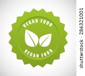 vegan food design  vector... | Shutterstock .eps vector #286321001