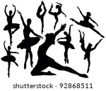 Free Vector Ballet Silhouette