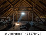 An old spooky attic of a house