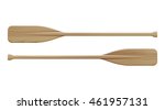 Two Wooden Paddles. Sport Oars.