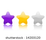 color stars icon  isolated on... | Shutterstock . vector #14203120