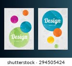 brochure design template.... | Shutterstock .eps vector #294505424