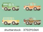 off road car set isolated on... | Shutterstock .eps vector #370291064