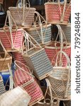 Small photo of closeup of basketwork design