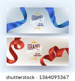 grand opening cards. vector... | Shutterstock .eps vector #1364095367