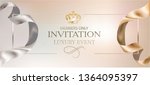 elegant invitation card with... | Shutterstock .eps vector #1364095397