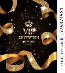 elegant vip invitation card... | Shutterstock .eps vector #526374931