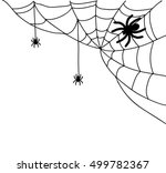 spiderweb illustration vector  | Shutterstock .eps vector #499782367