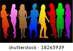 fashion  women color  | Shutterstock .eps vector #18265939