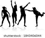 group of people. black... | Shutterstock . vector #1843406044
