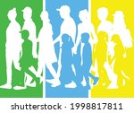 group of people. crowd of... | Shutterstock .eps vector #1998817811
