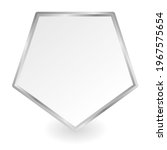 pentagonal plaque on white... | Shutterstock .eps vector #1967575654