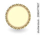 3d golden frame on white... | Shutterstock .eps vector #2080477807