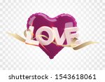 modern 3d letters. the word... | Shutterstock .eps vector #1543618061