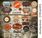 collection of vector vintage... | Shutterstock .eps vector #278164391
