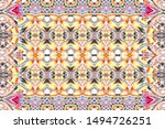 colorful horizontal ornament... | Shutterstock . vector #1494726251