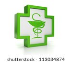 3d illustration  medicine. sign ... | Shutterstock . vector #113034874
