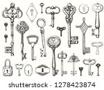 vector set of hand drawn... | Shutterstock .eps vector #1278423874