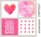 vector collection of four cards ... | Shutterstock .eps vector #270975257
